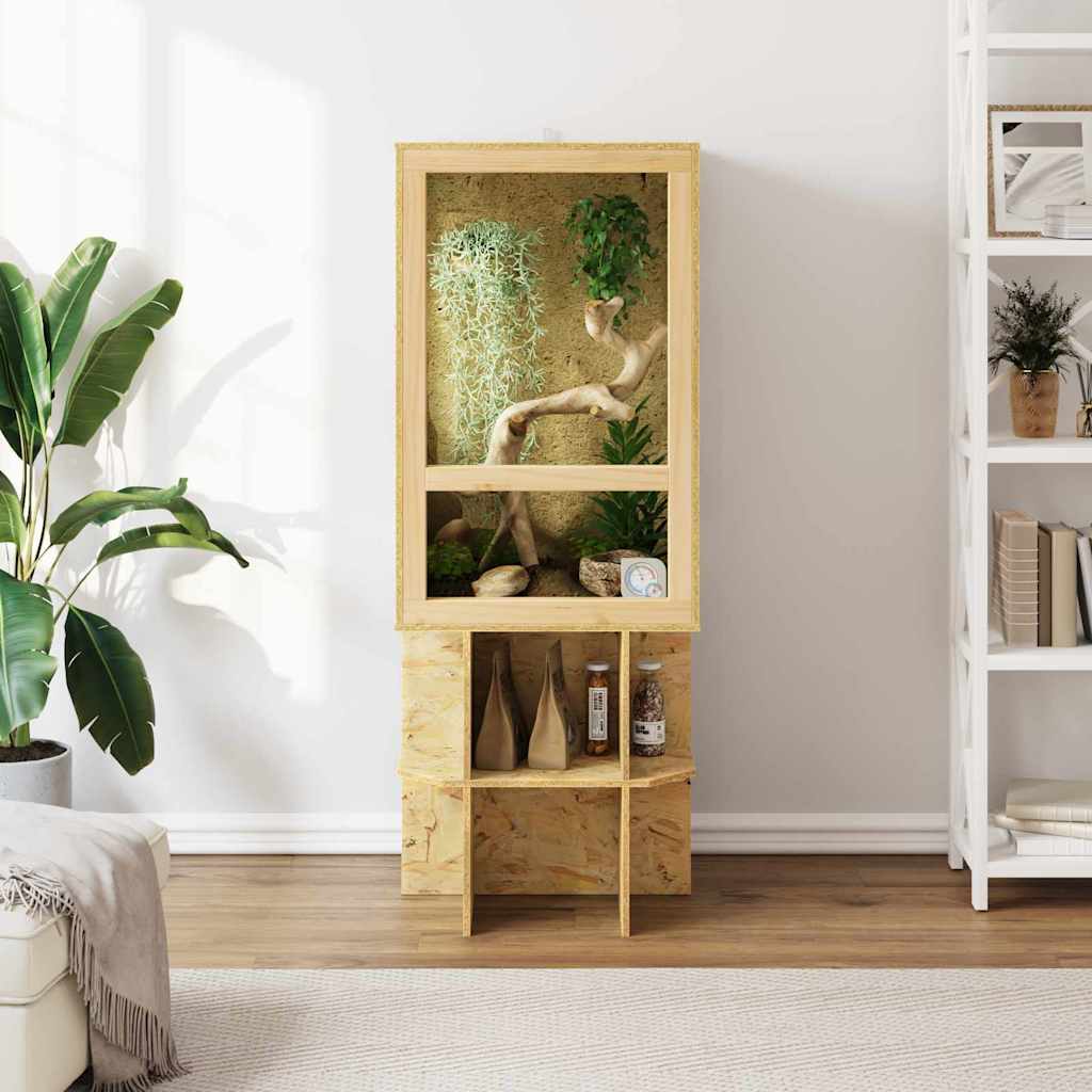 Terarij Smeđa 50 x 50 x 130 cm OSB
