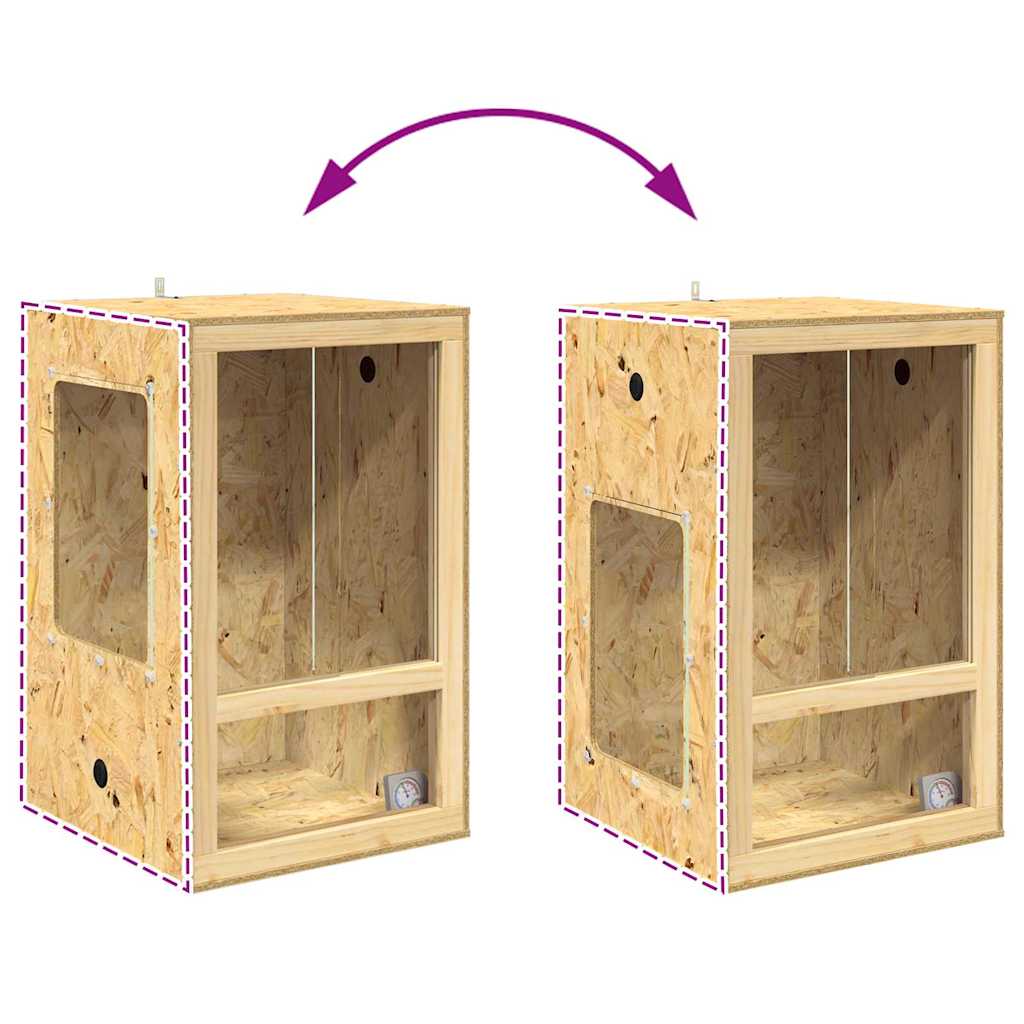 Terarij Smeđa 50 x 50 x 130 cm OSB