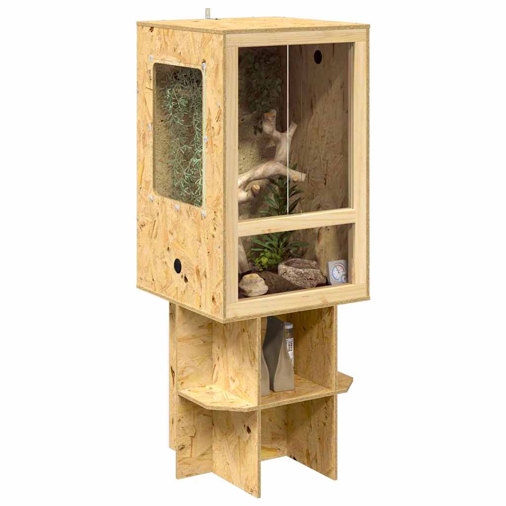 Terarij Smeđa 50 x 50 x 130 cm OSB