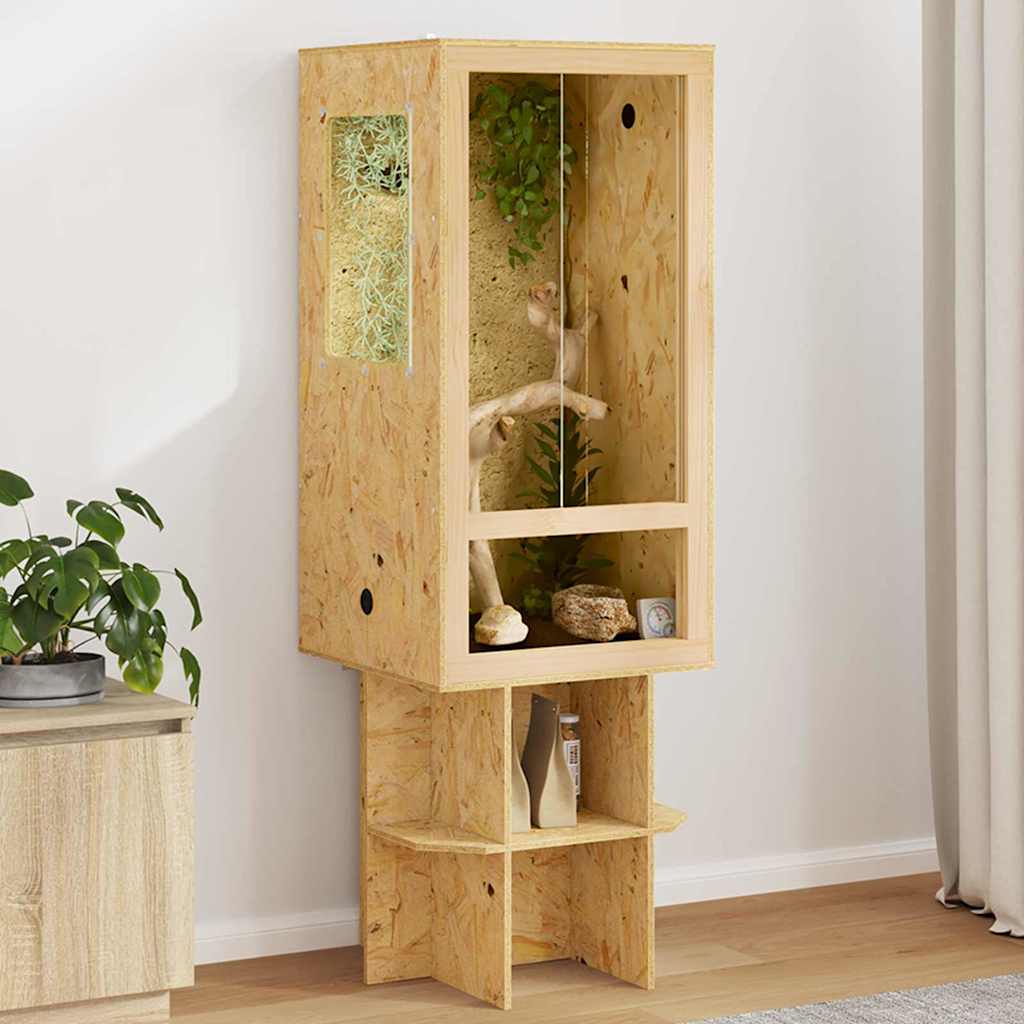 Terarij Smeđa 50 x 50 x 150 cm OSB