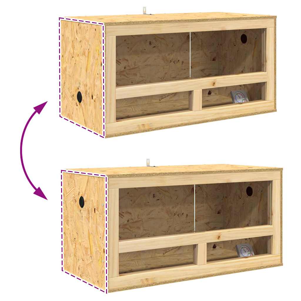 Terarij Smeđa 80 x 40 x 90 cm OSB