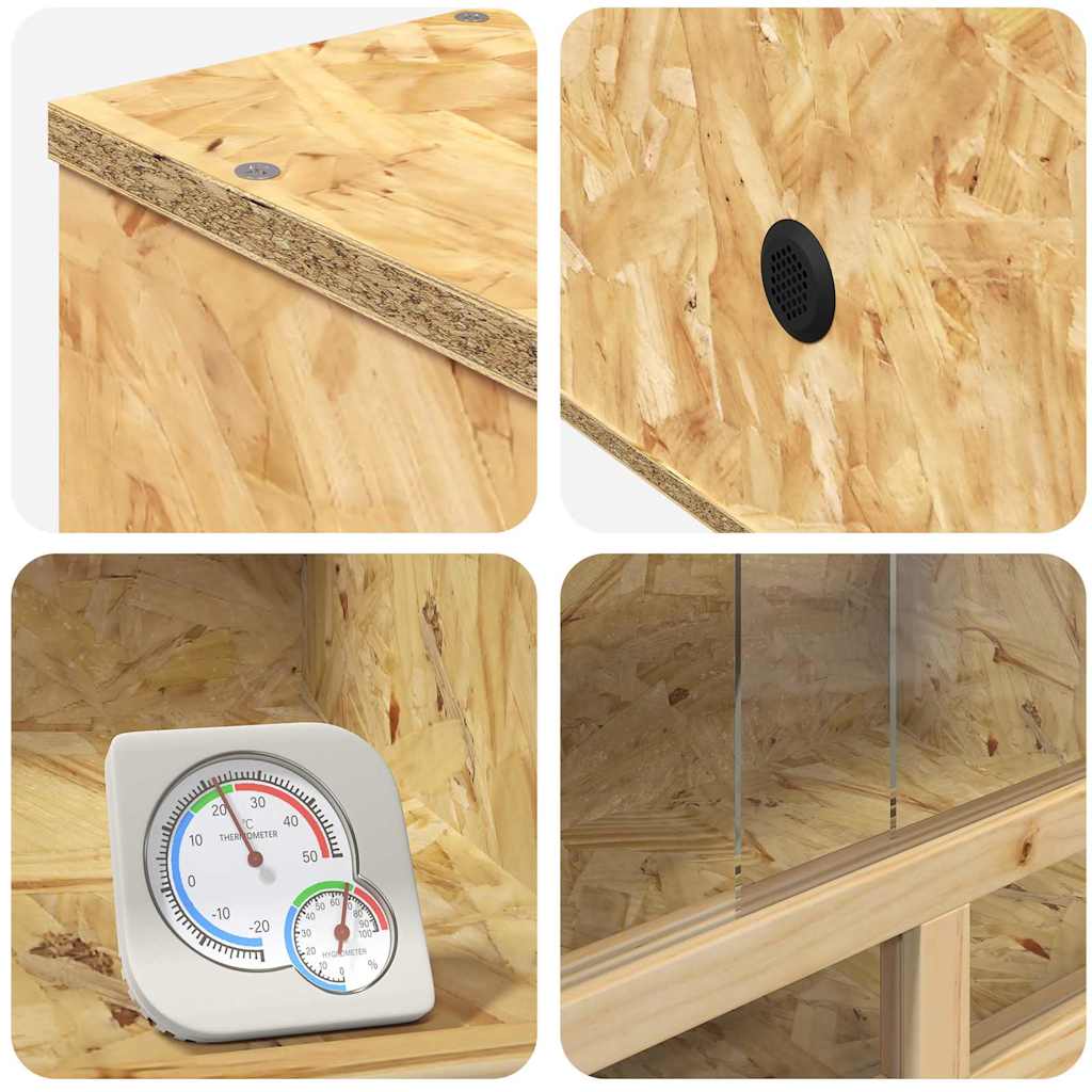 Terarij Smeđa 60 x 30 x 80 cm OSB