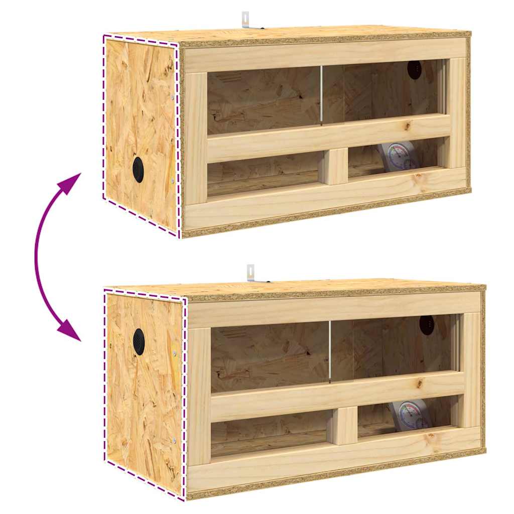 Terarij Smeđa 60 x 30 x 80 cm OSB