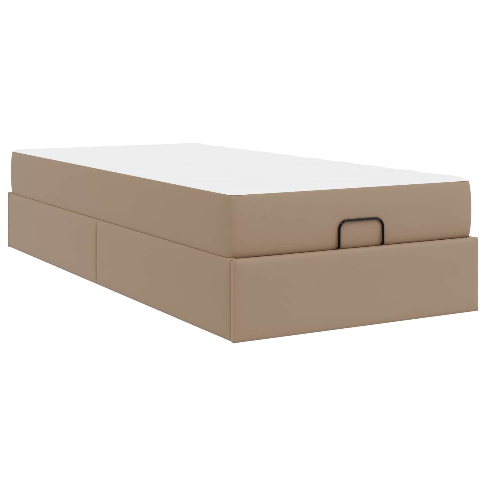 Okvir kreveta s madracem Ostalo 2 pcs Smeđa PVC
