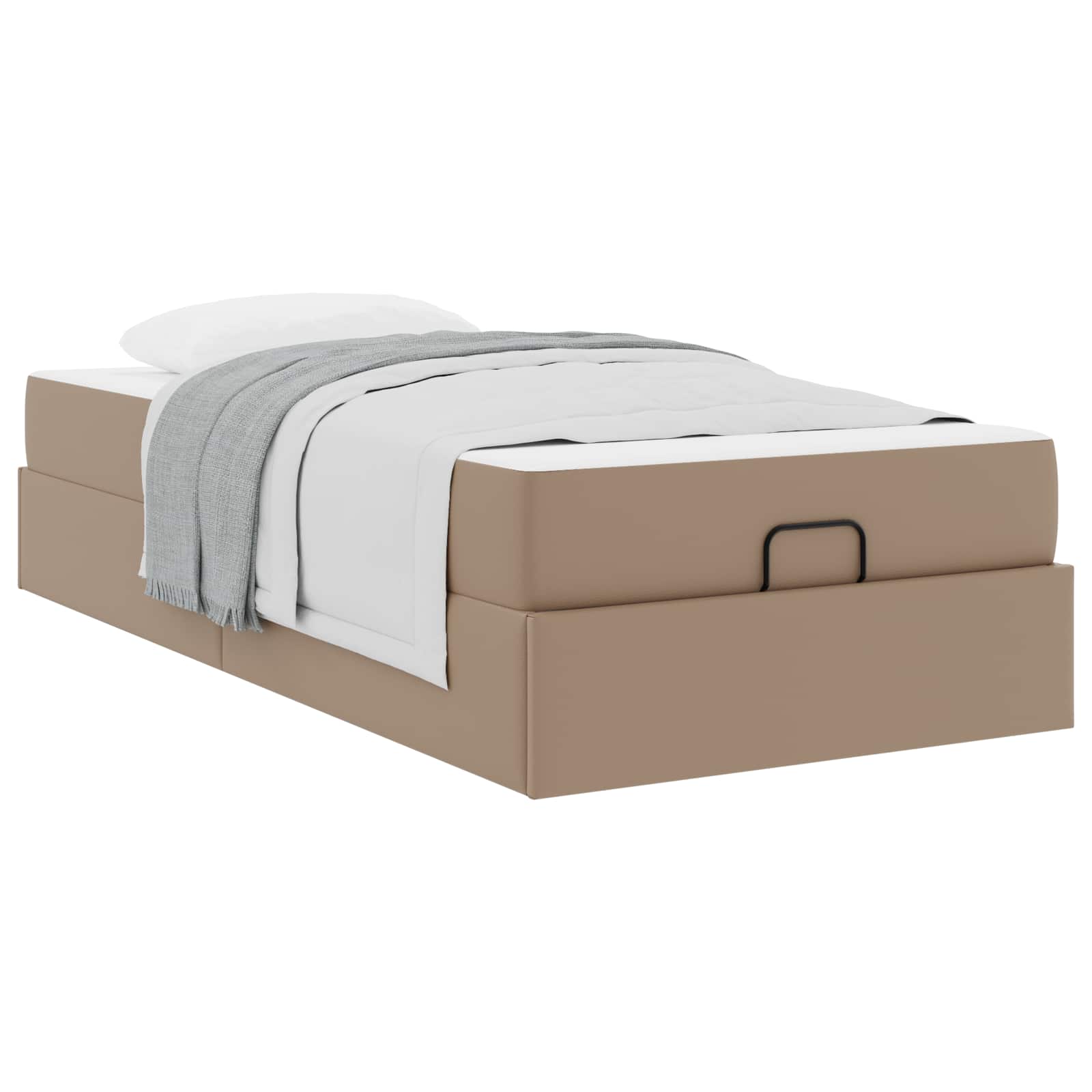 Okvir kreveta s madracem Ostalo 2 pcs Smeđa PVC