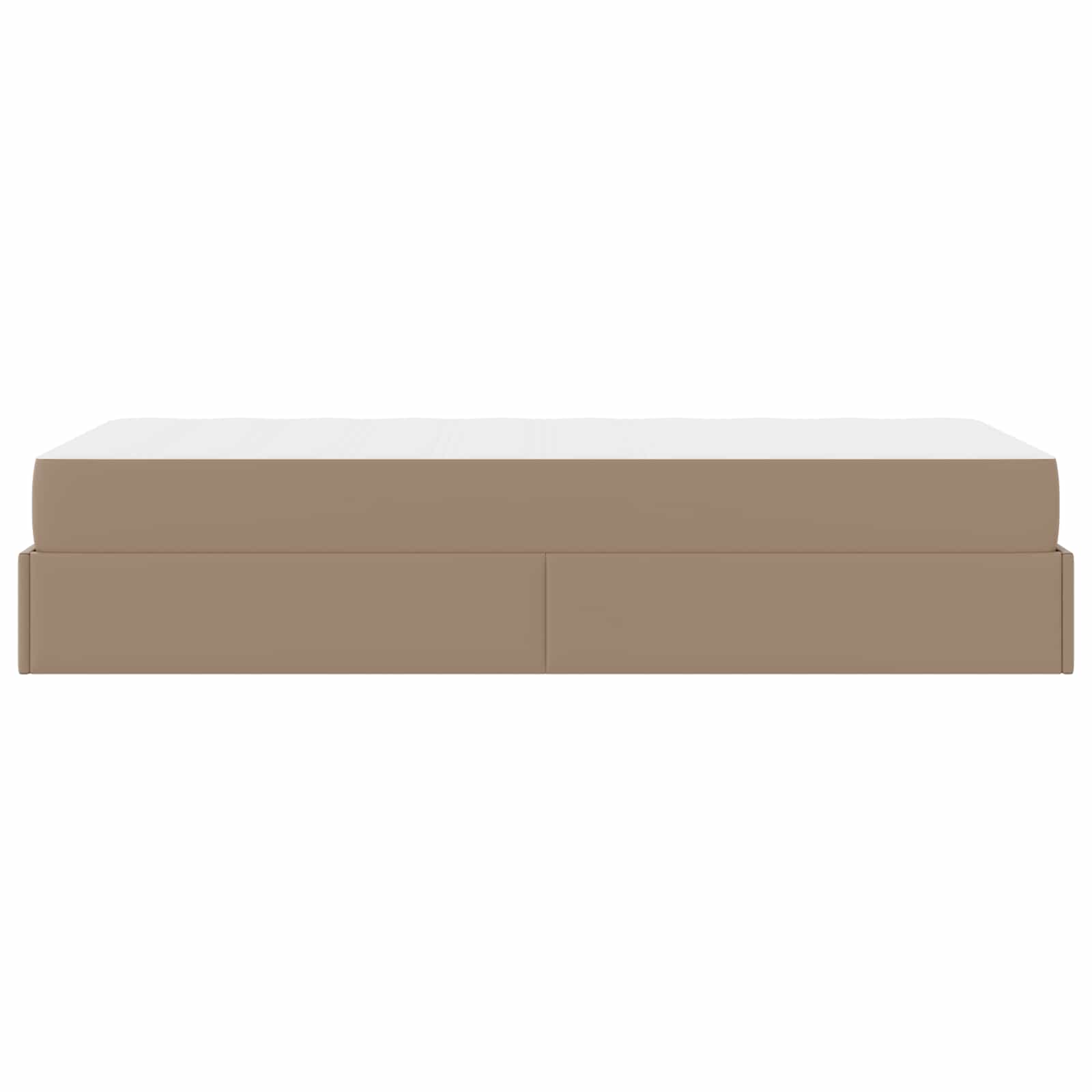 Okvir kreveta s madracem Ostalo 2 pcs Smeđa PVC