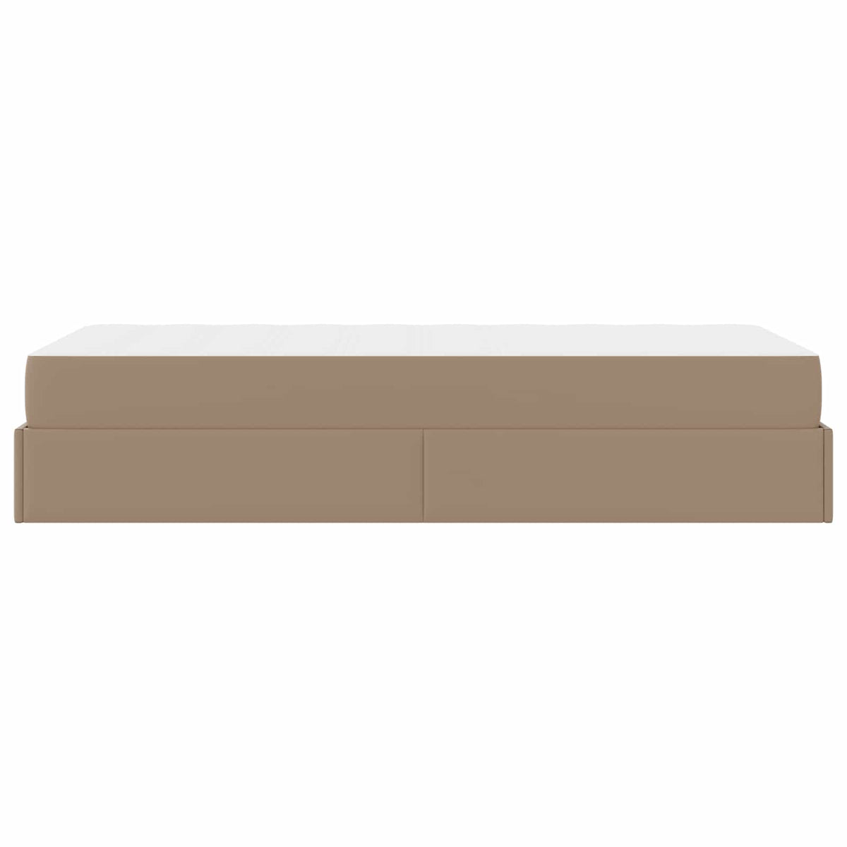 Okvir kreveta s madracem Ostalo 2 pcs Smeđa PVC