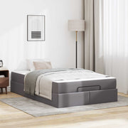 Okvir kreveta s madracem Ostalo 2 kom. Siva PVC 120 x 190 cm