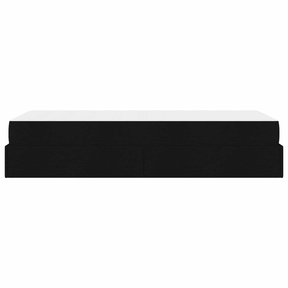 Okvir kreveta s madracem 2 pcs Crna tkanina