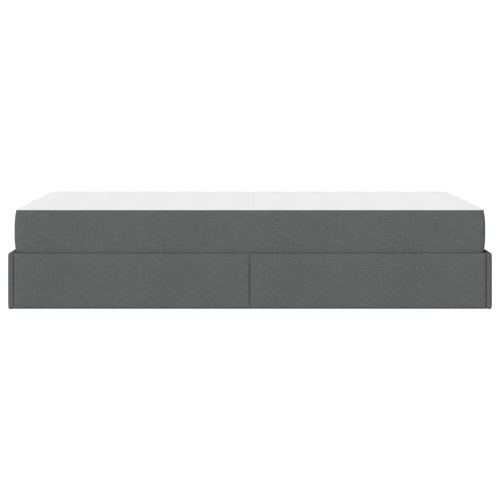 Okvir kreveta s madracem 2 pcs Siva nijansa tkanina