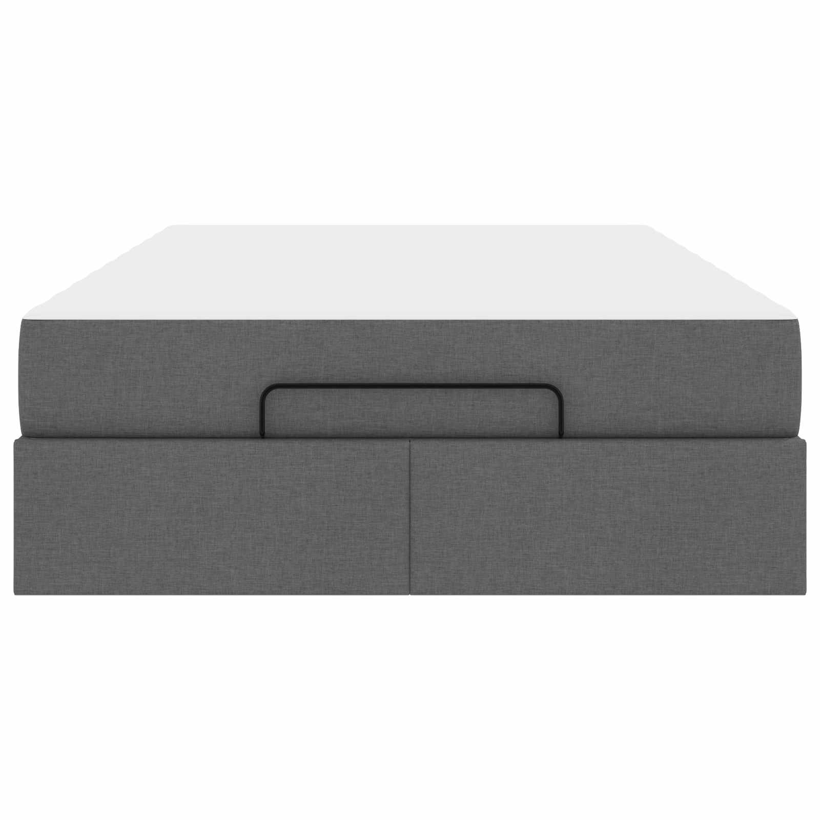 Okvir kreveta s madracem 2 pcs Siva nijansa tkanina