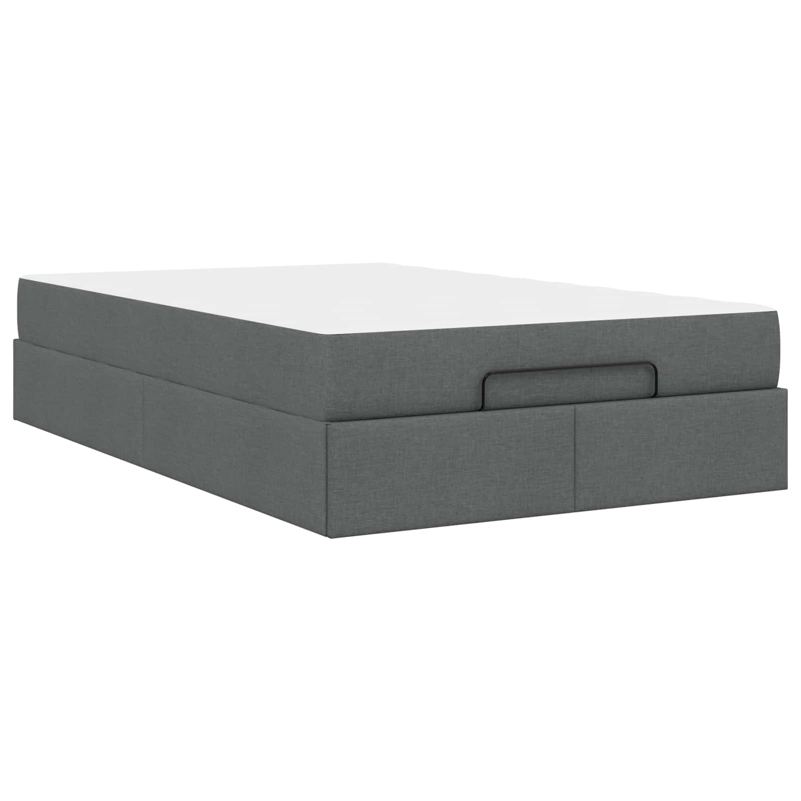 Okvir kreveta s madracem 2 pcs Siva nijansa tkanina