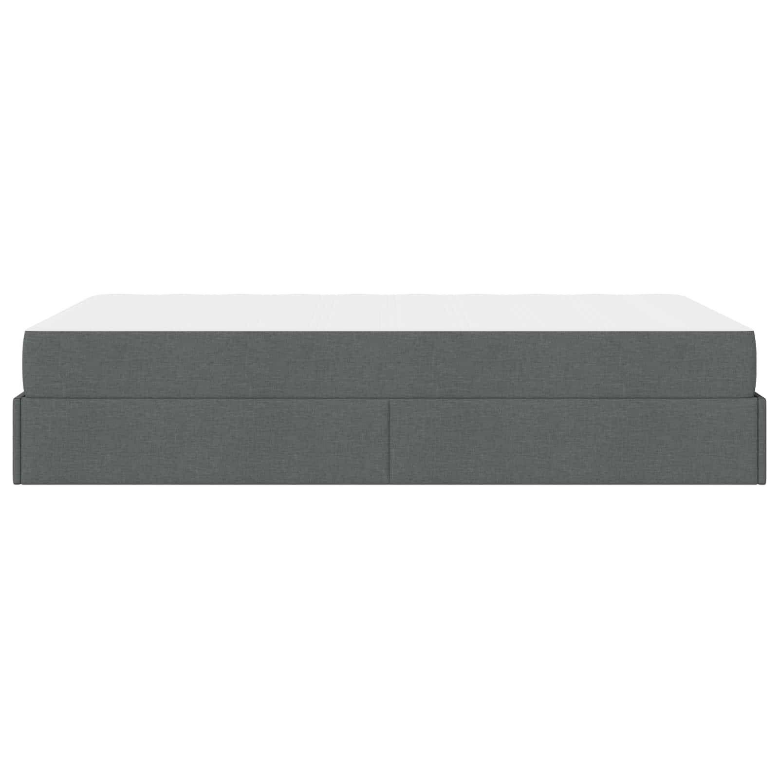 Okvir kreveta s madracem 2 pcs Siva nijansa tkanina