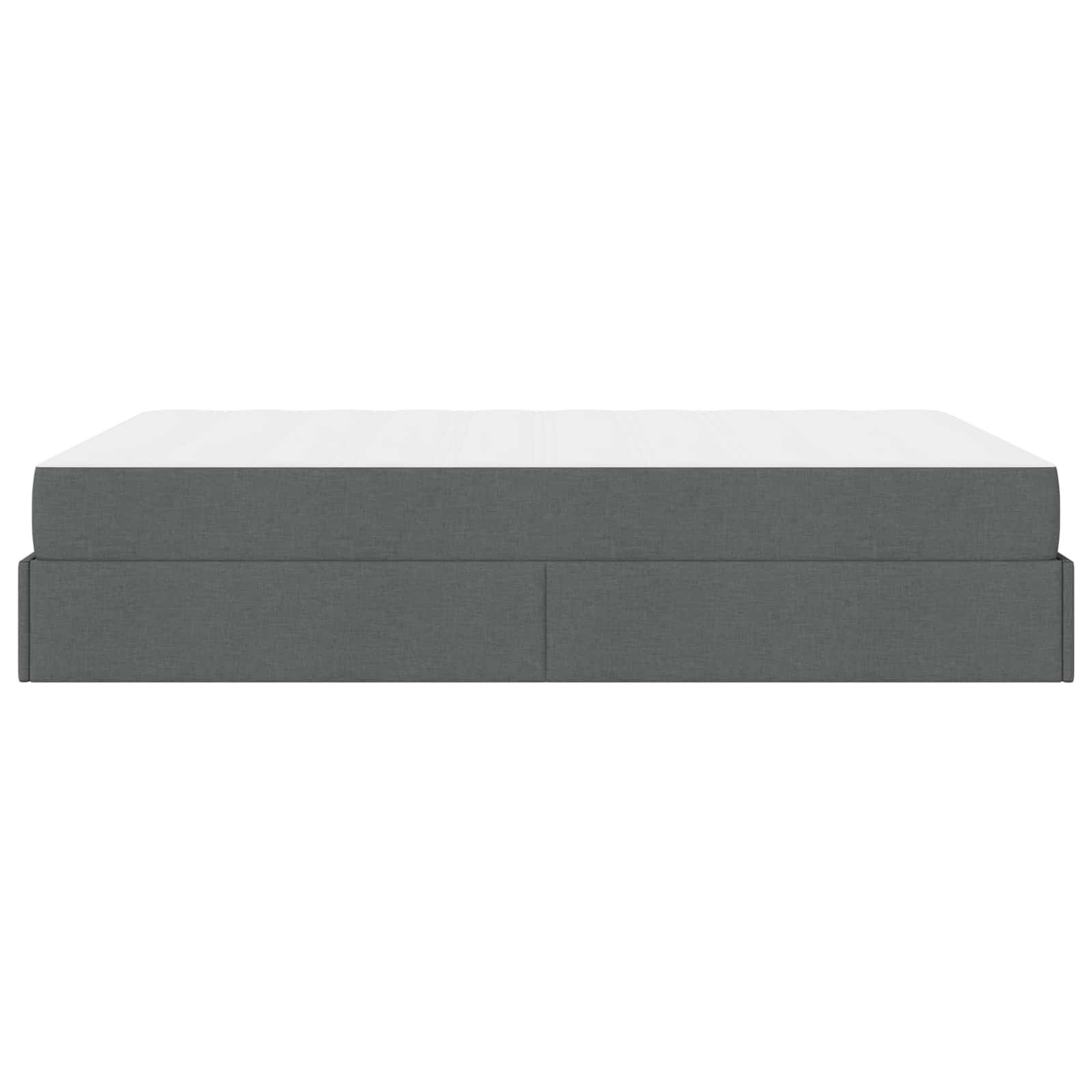 Okvir kreveta s madracem 2 pcs Siva nijansa tkanina