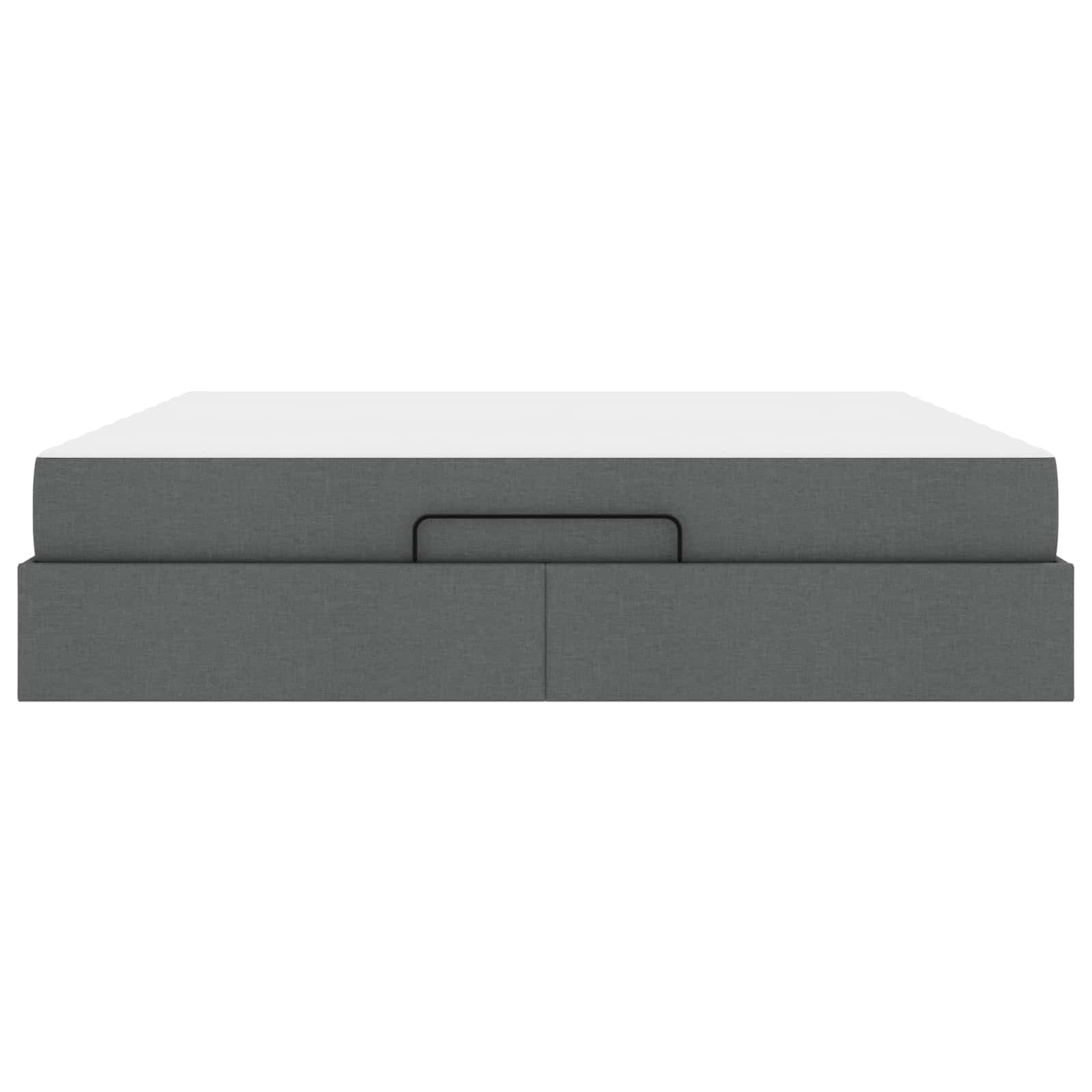 Okvir kreveta s madracem 2 pcs Siva nijansa tkanina