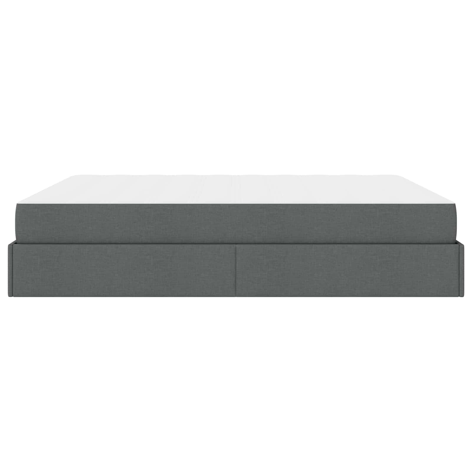 Okvir kreveta s madracem 2 pcs Siva nijansa tkanina