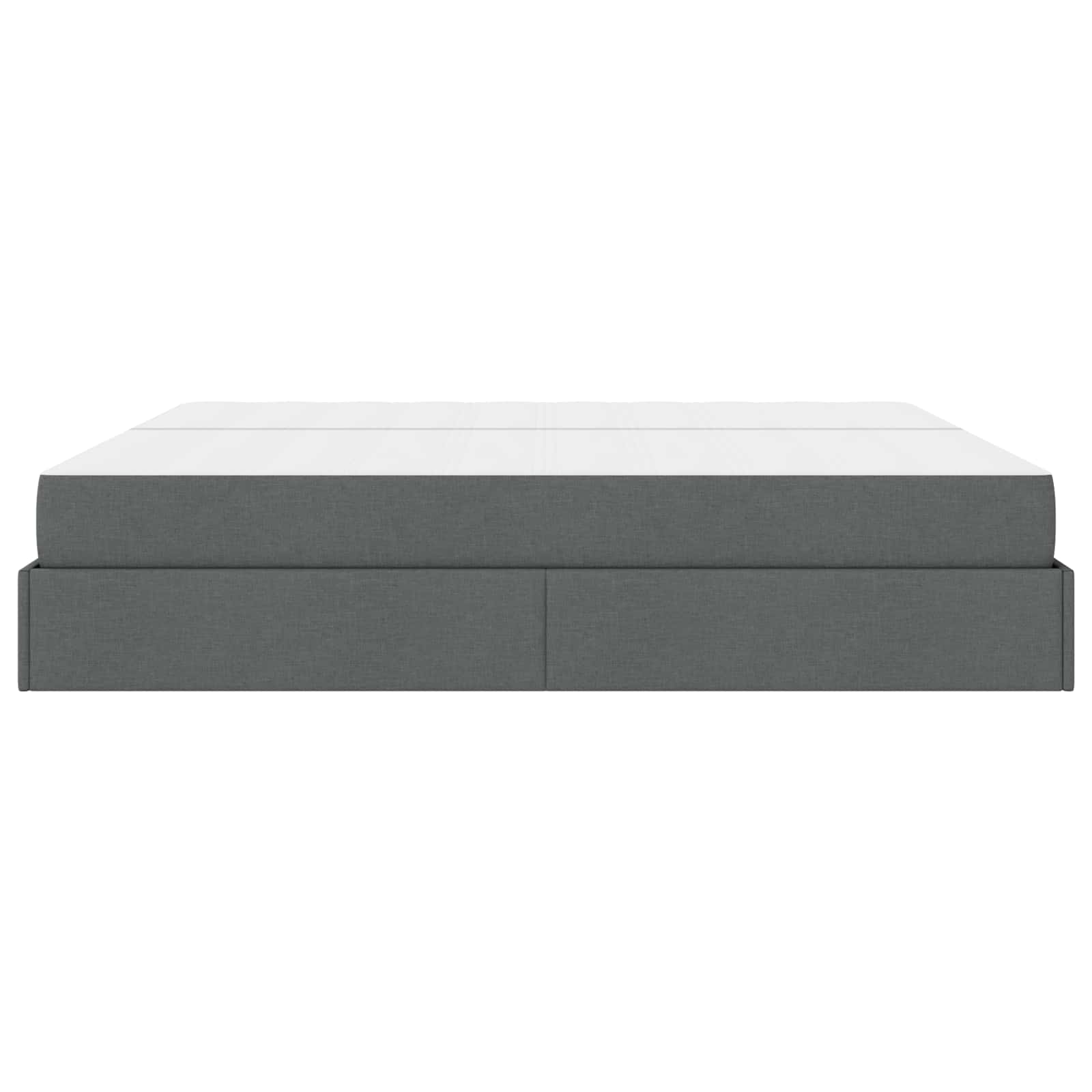 Okvir kreveta s madracem s madracem 2 pcs Siva nijansa tkanina
