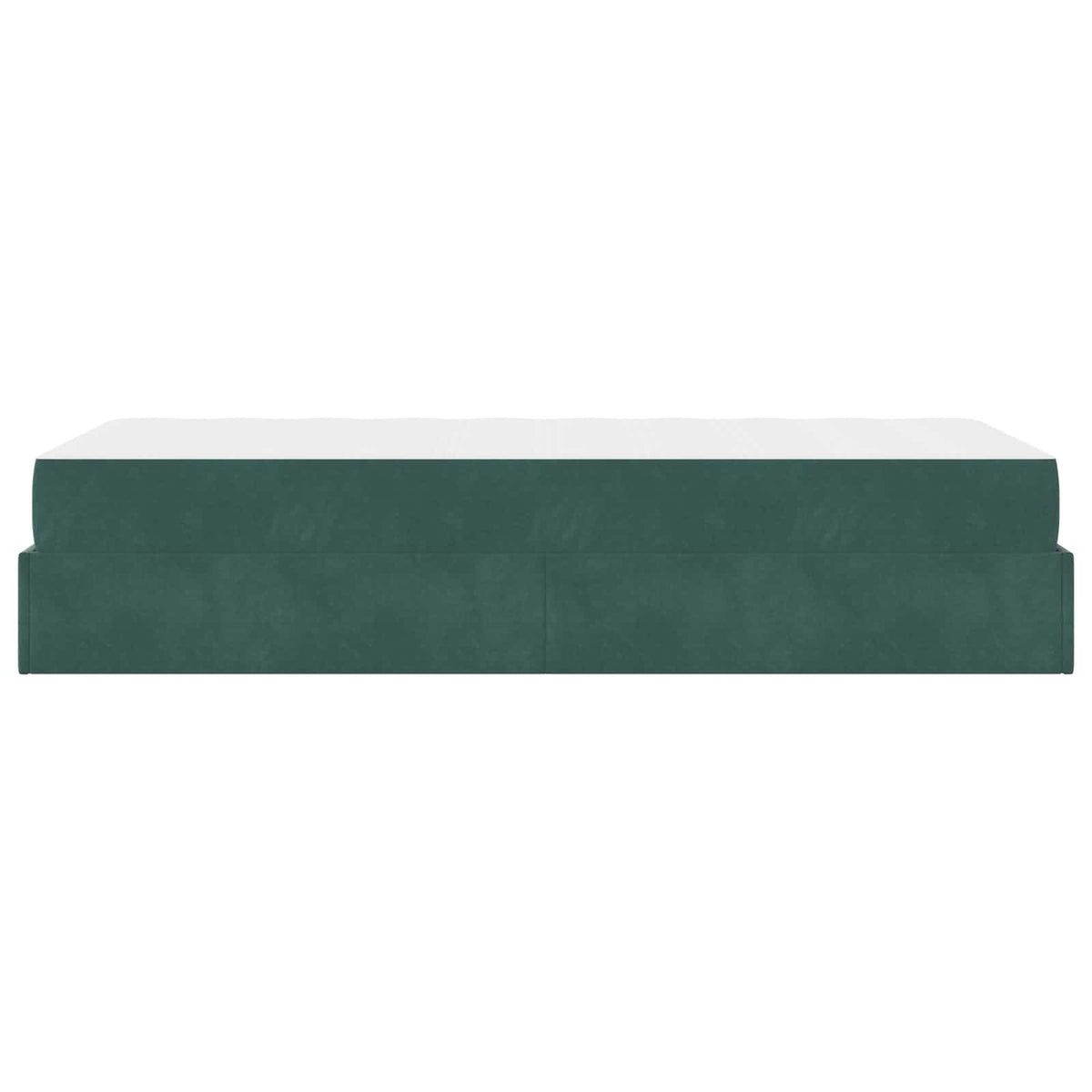 Okvir kreveta s madracem 2 pcs Zelena Baršun