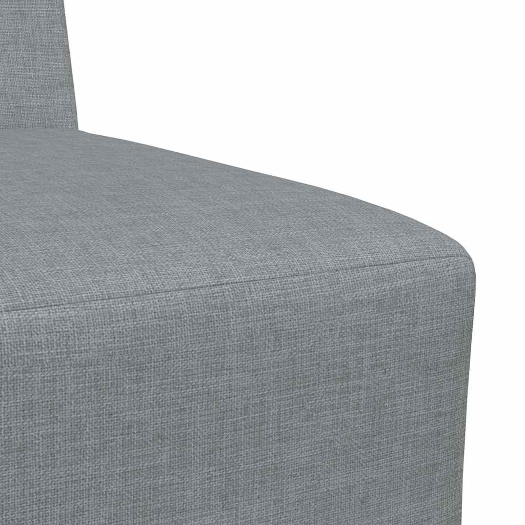 Modularna sofa bez naslona 2 pcs Svijetlo siva 55 x 74 x 82 cm