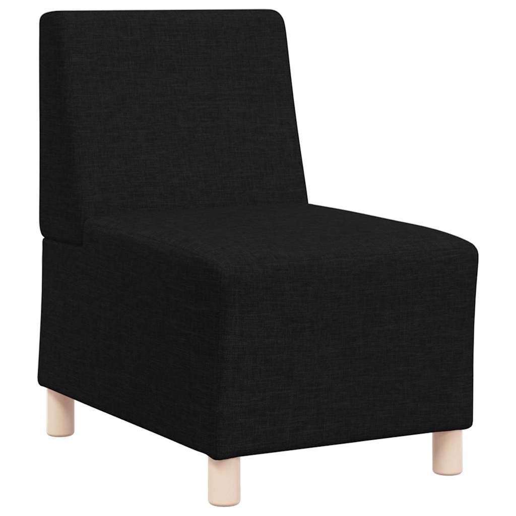 Modularna sofa bez naslona 2 pcs Crna 55 x 74 x 82 cm tkanina