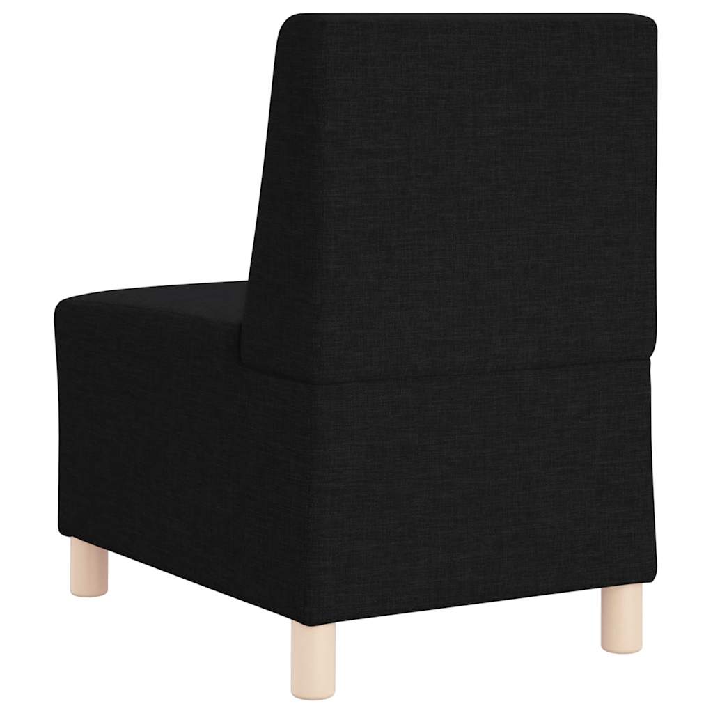 Modularna sofa bez naslona 2 pcs Crna 55 x 74 x 82 cm tkanina