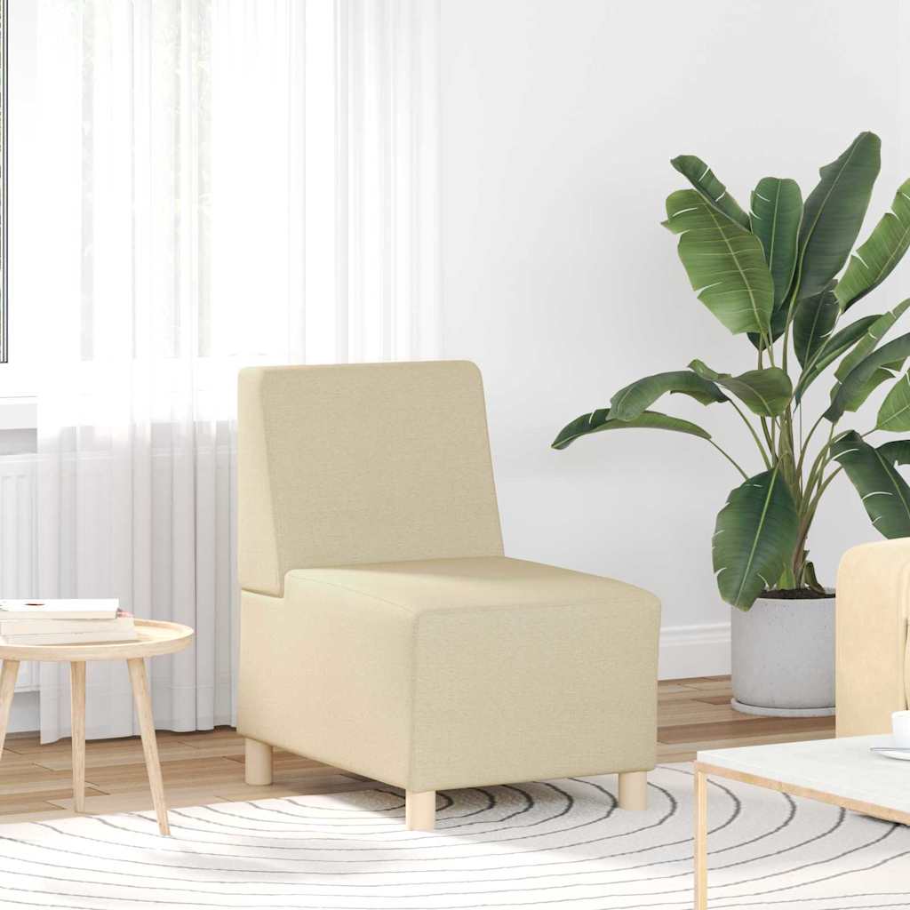 Modularna sofa bez naslona 2 pcs Krema 55 x 74 x 82 cm tkanina