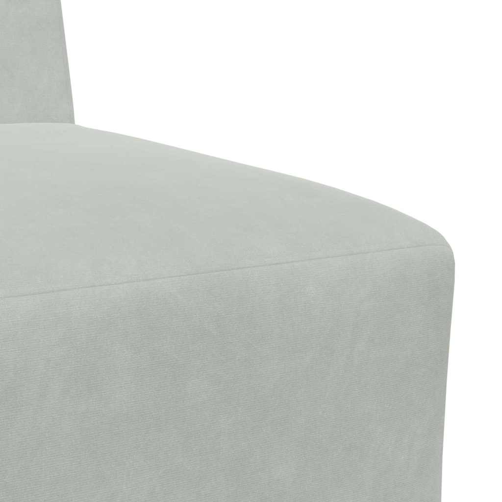 Modularna sofa bez naslona 2 pcs Svijetlo siva 55 x 74 x 82 cm