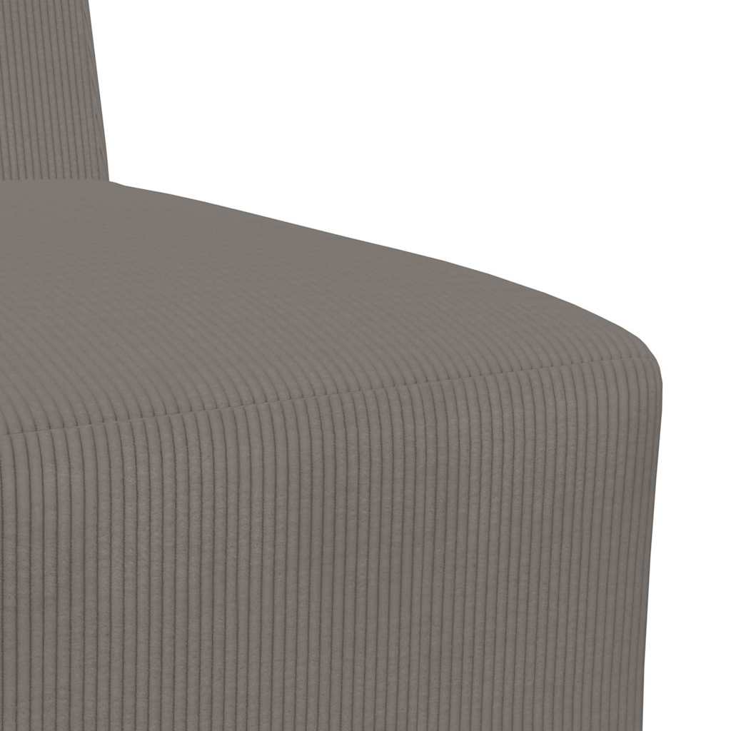 Modularna sofa bez naslona 2 pcs Svijetlo siva 55 x 74 x 82 cm