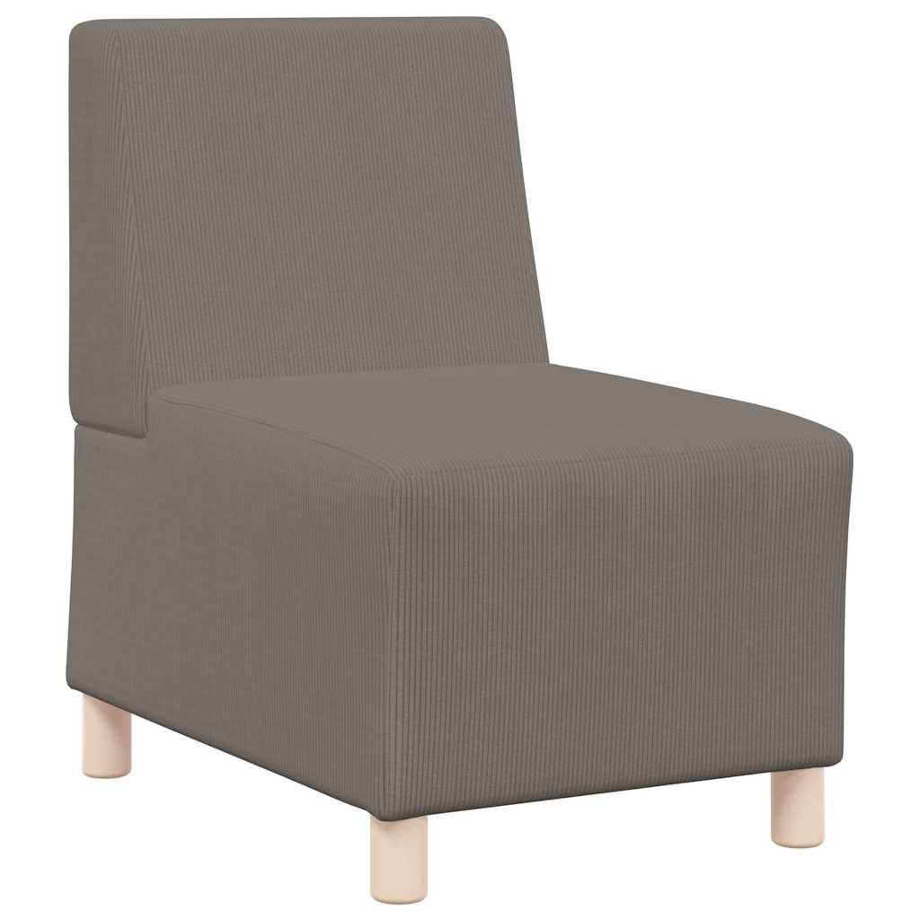 Modularna sofa bez naslona 2 pcs Svijetlo siva 55 x 74 x 82 cm