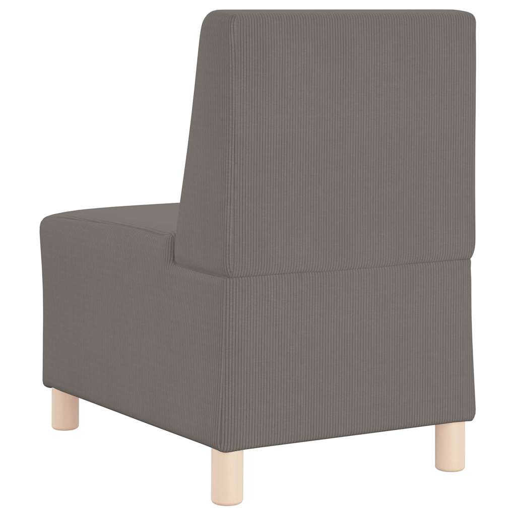 Modularna sofa bez naslona 2 pcs Svijetlo siva 55 x 74 x 82 cm
