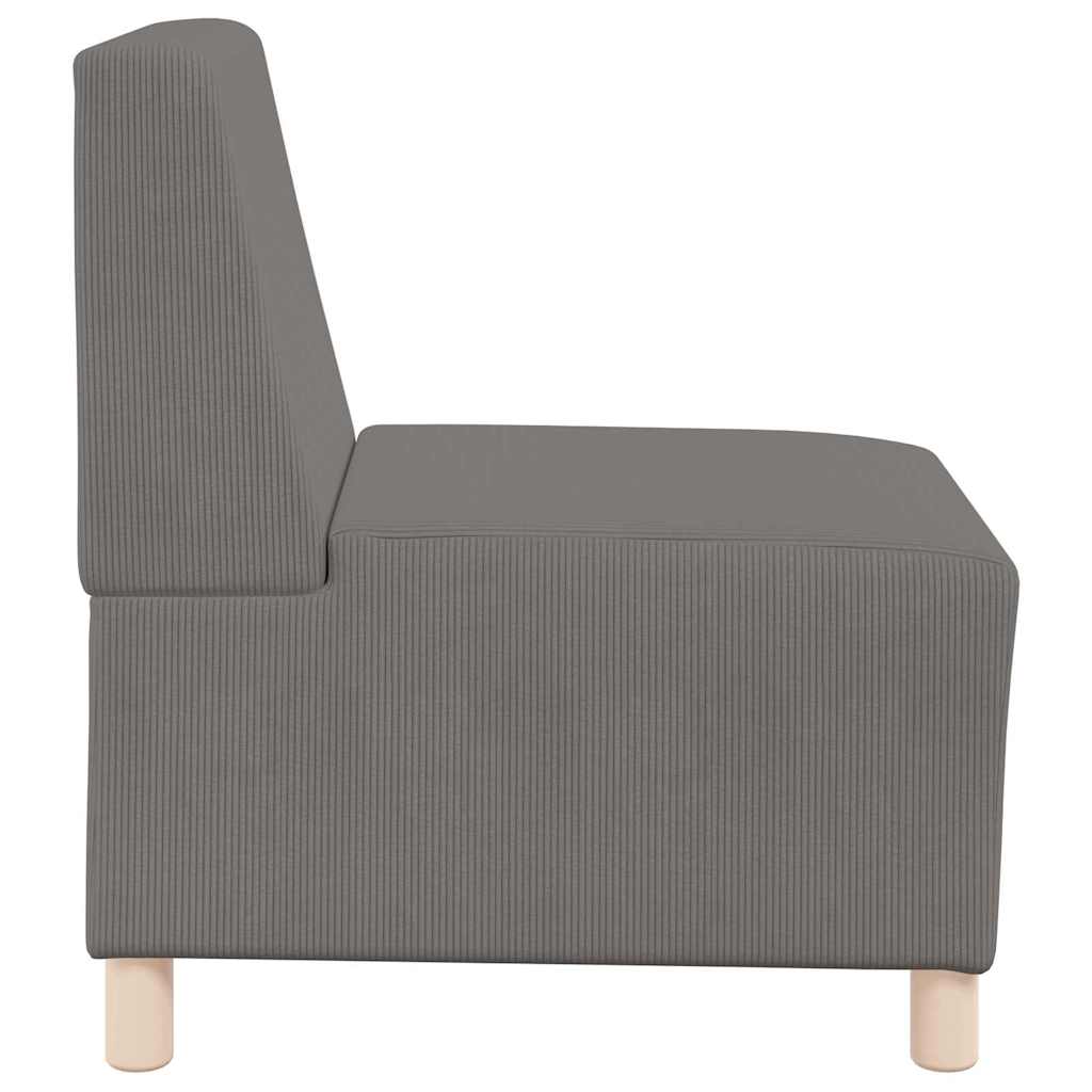 Modularna sofa bez naslona 2 pcs Svijetlo siva 55 x 74 x 82 cm