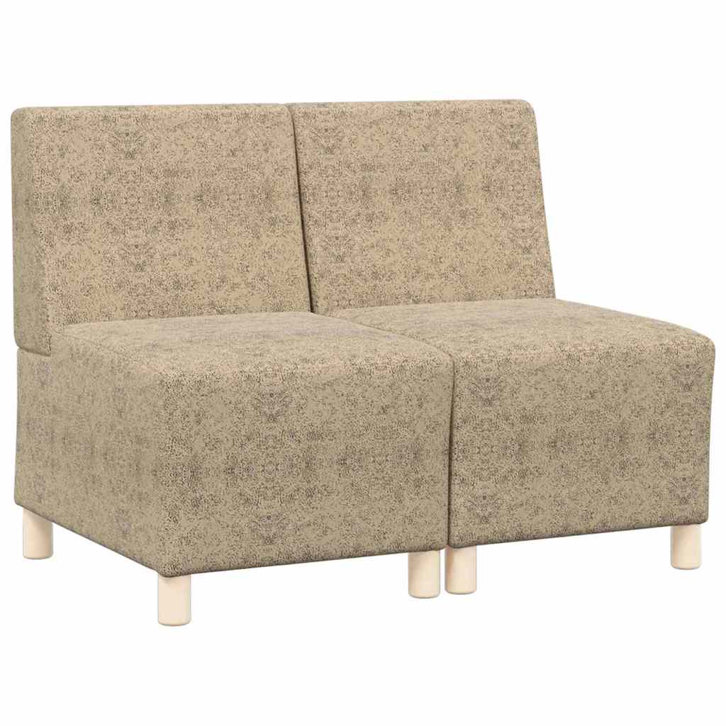 Modularna sofa bez naslona 2 pcs Svijetlo siva 55 x 74 x 82 cm