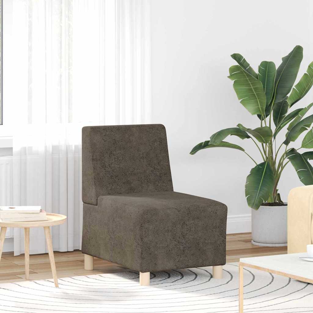 Modularna sofa bez naslona 2 pcs Tamno siva 55 x 74 x 82 cm
