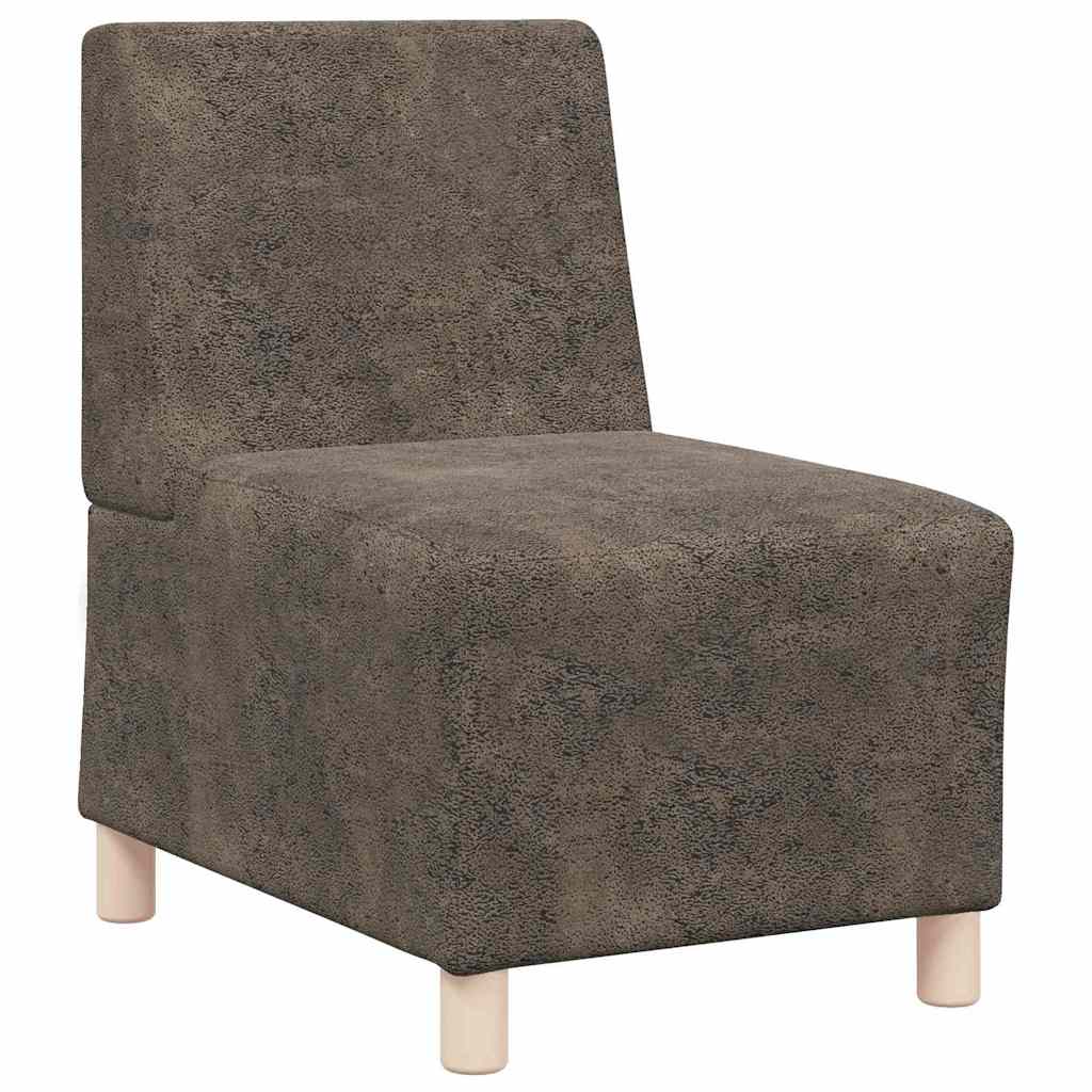 Modularna sofa bez naslona 2 pcs Tamno siva 55 x 74 x 82 cm