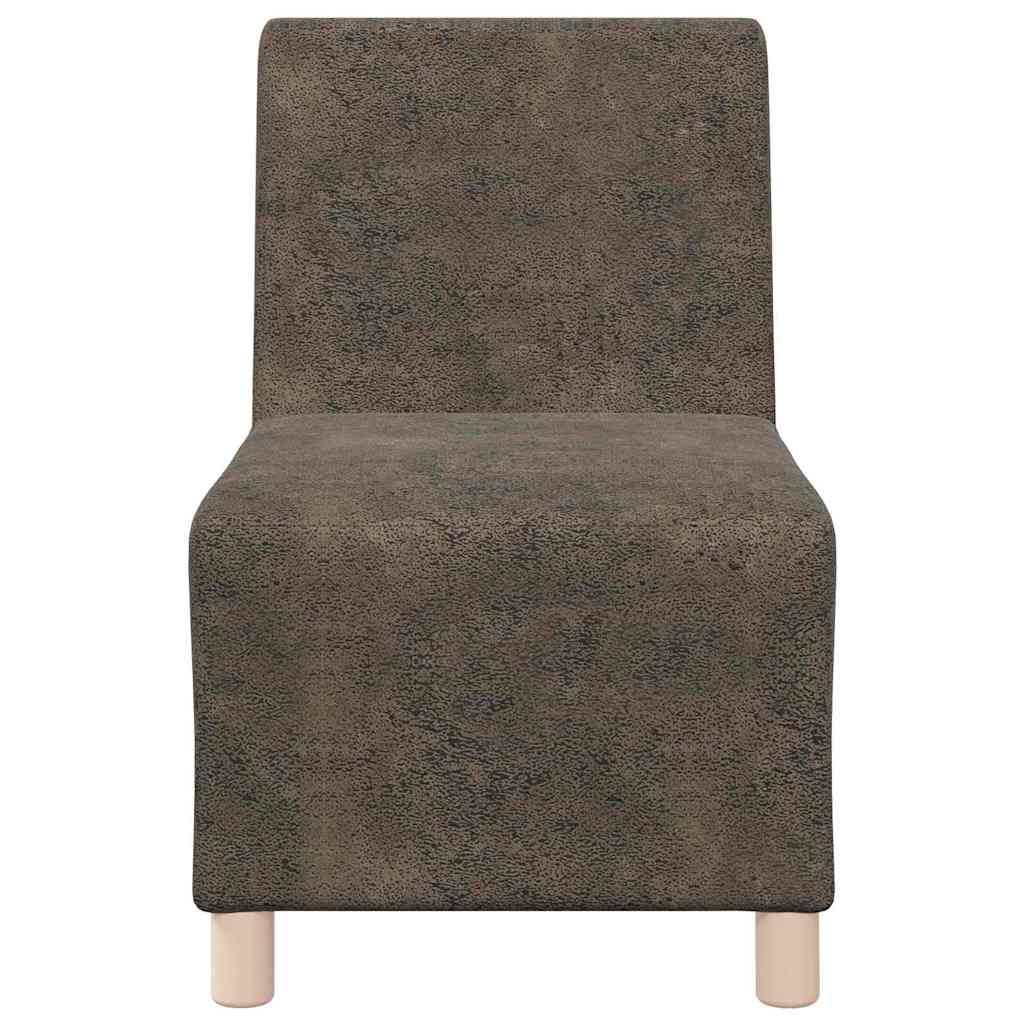 Modularna sofa bez naslona 2 pcs Tamno siva 55 x 74 x 82 cm