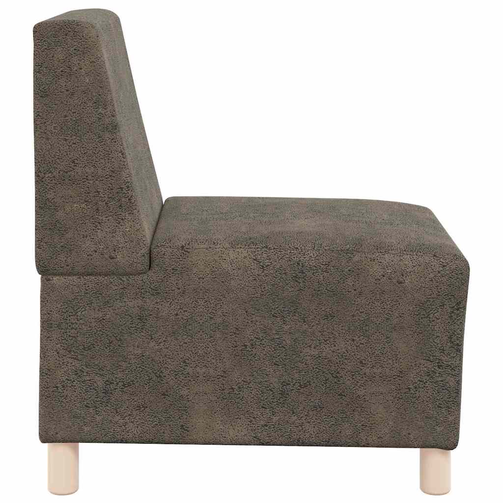 Modularna sofa bez naslona 2 pcs Tamno siva 55 x 74 x 82 cm
