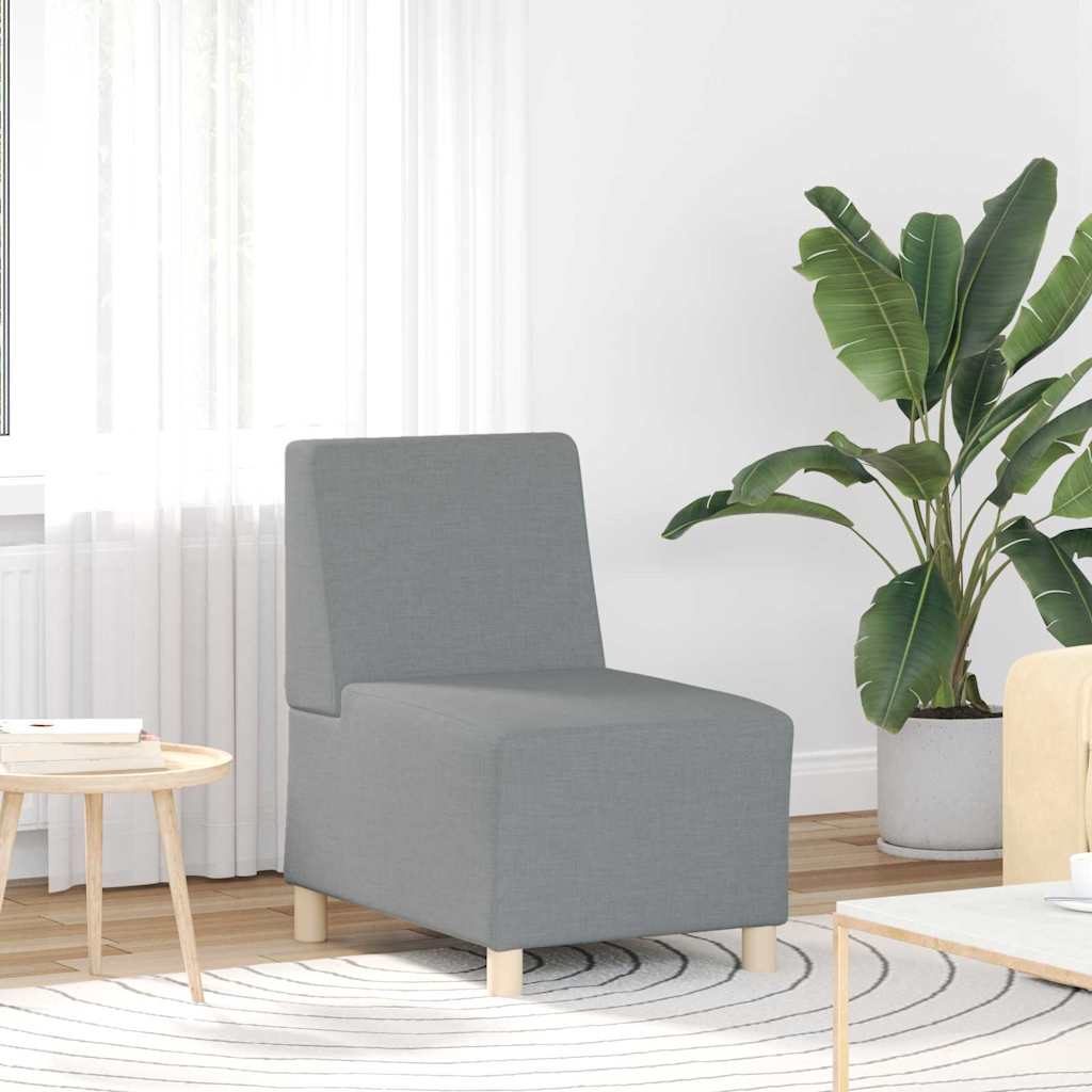 Modularna sofa bez naslona 3 pcs Svijetlo siva 55 x 74 x 82 cm