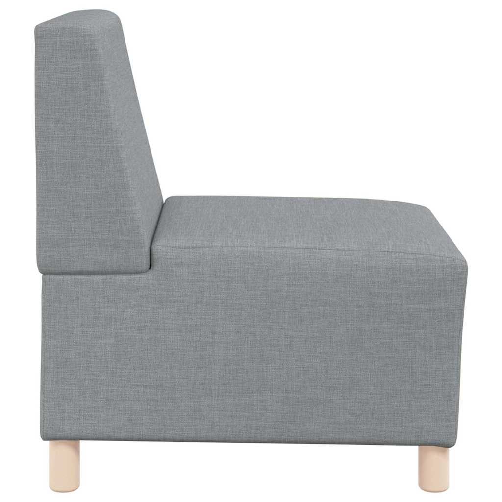 Modularna sofa bez naslona 3 pcs Svijetlo siva 55 x 74 x 82 cm