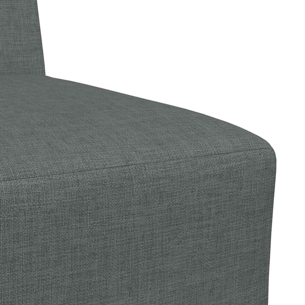Modularna sofa bez naslona 3 pcs Tamno siva 55 x 74 x 82 cm