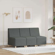 Modularna sofa bez naslona 3 pcs Tamno siva 55 x 74 x 82 cm