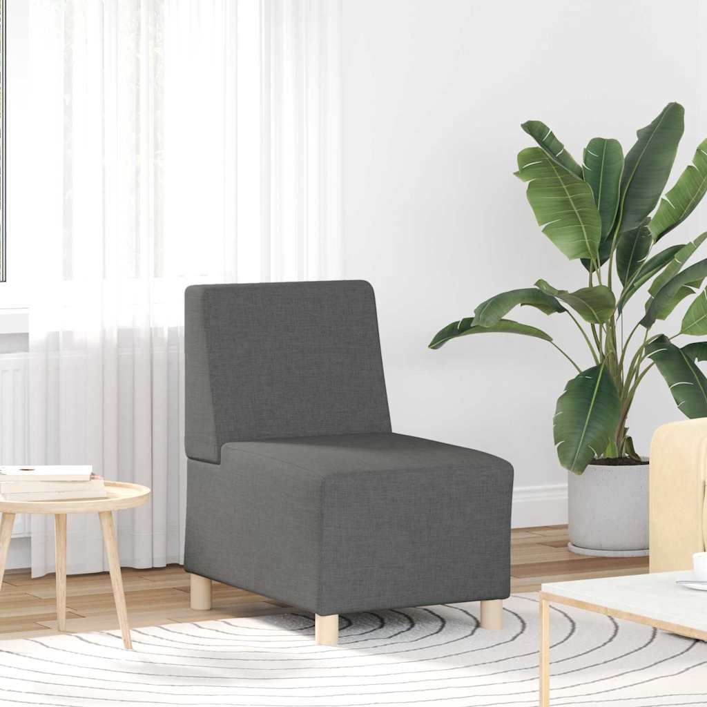 Modularna sofa bez naslona 3 pcs Tamno siva 55 x 74 x 82 cm