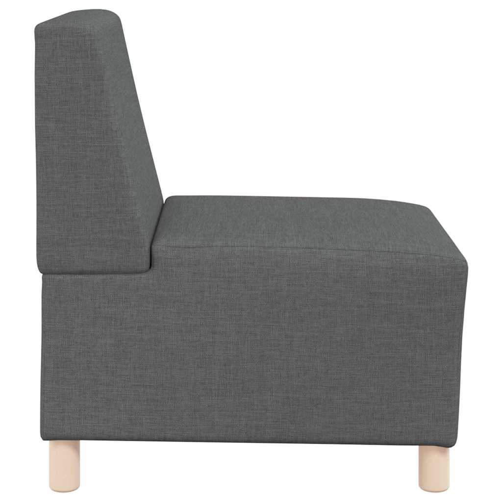 Modularna sofa bez naslona 3 pcs Tamno siva 55 x 74 x 82 cm