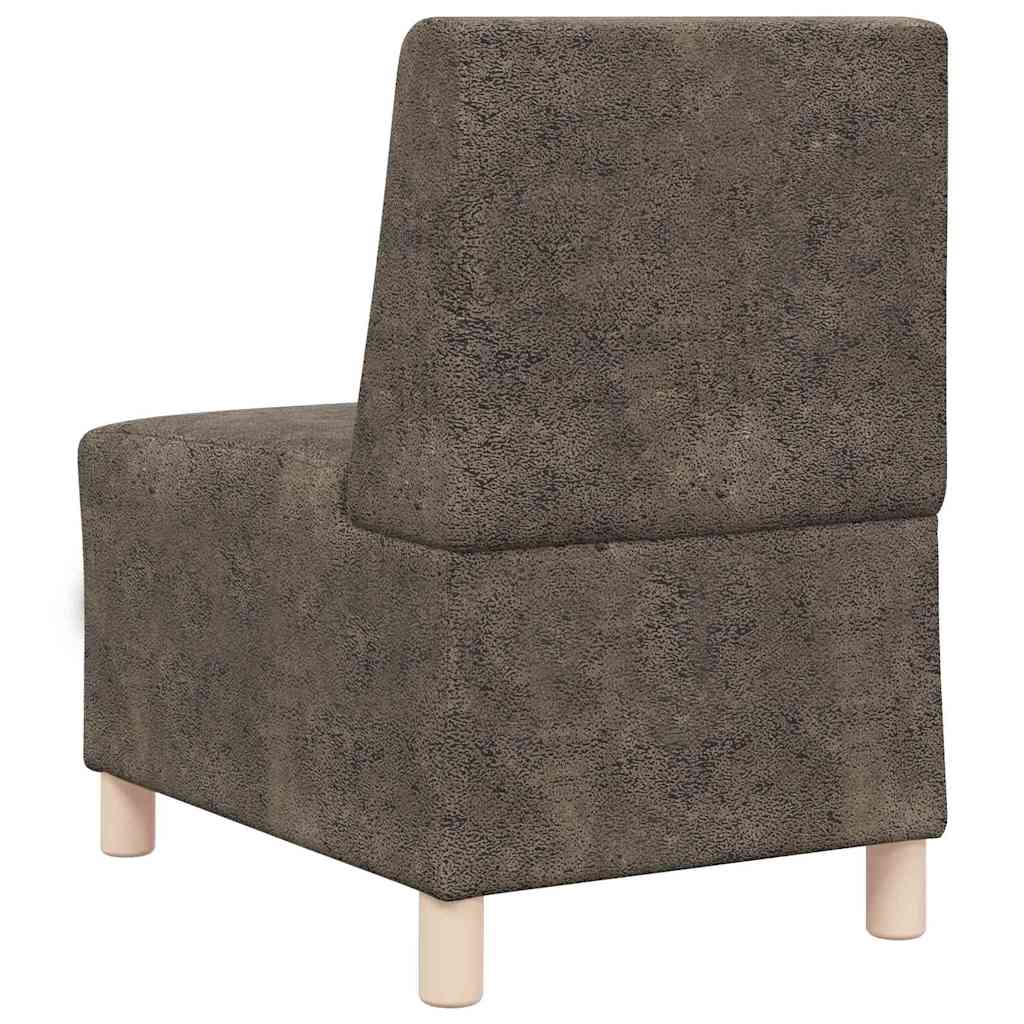 Modularna sofa bez naslona 3 pcs Tamno siva 55 x 74 x 82 cm