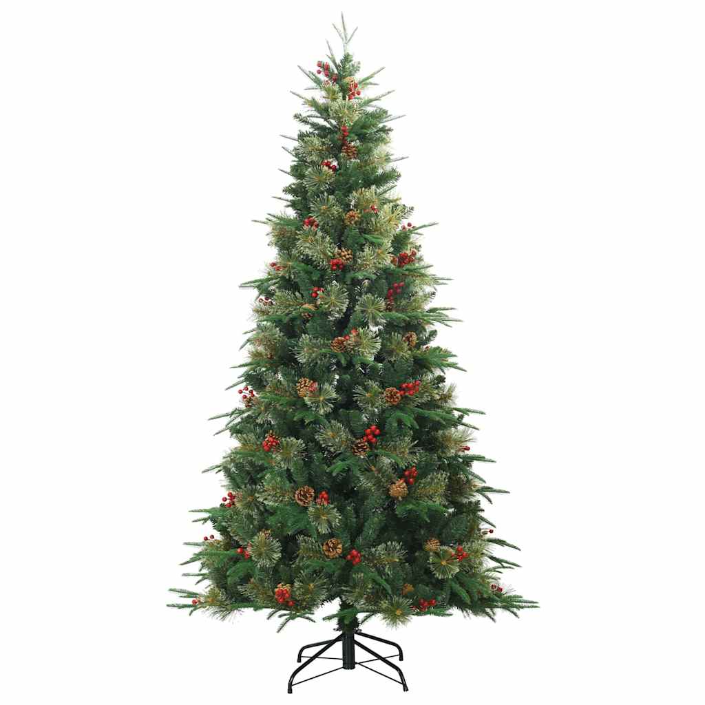 Umjetno božićno drvce s nogom Zelena 240 cm PVC, PE i čelik