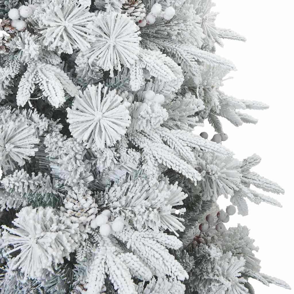Umjetno Zglobno Božićno Drvo Snijeg Preplačeno Bijelo 210 cm