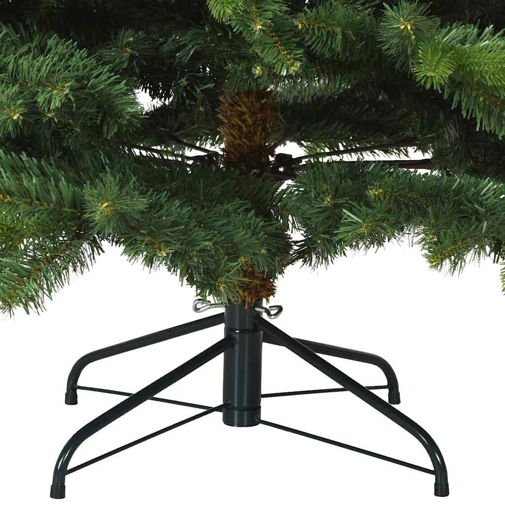 Umjetno božićno drvce s nogom Zelena 210 cm PVC, PE i čelik
