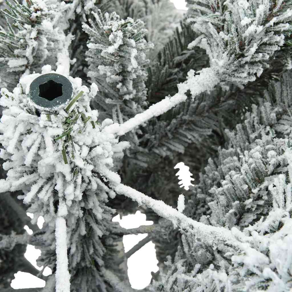 Umjetno Zglobno Božićno Drvo Snijeg Preplačeno Bijelo 210 cm