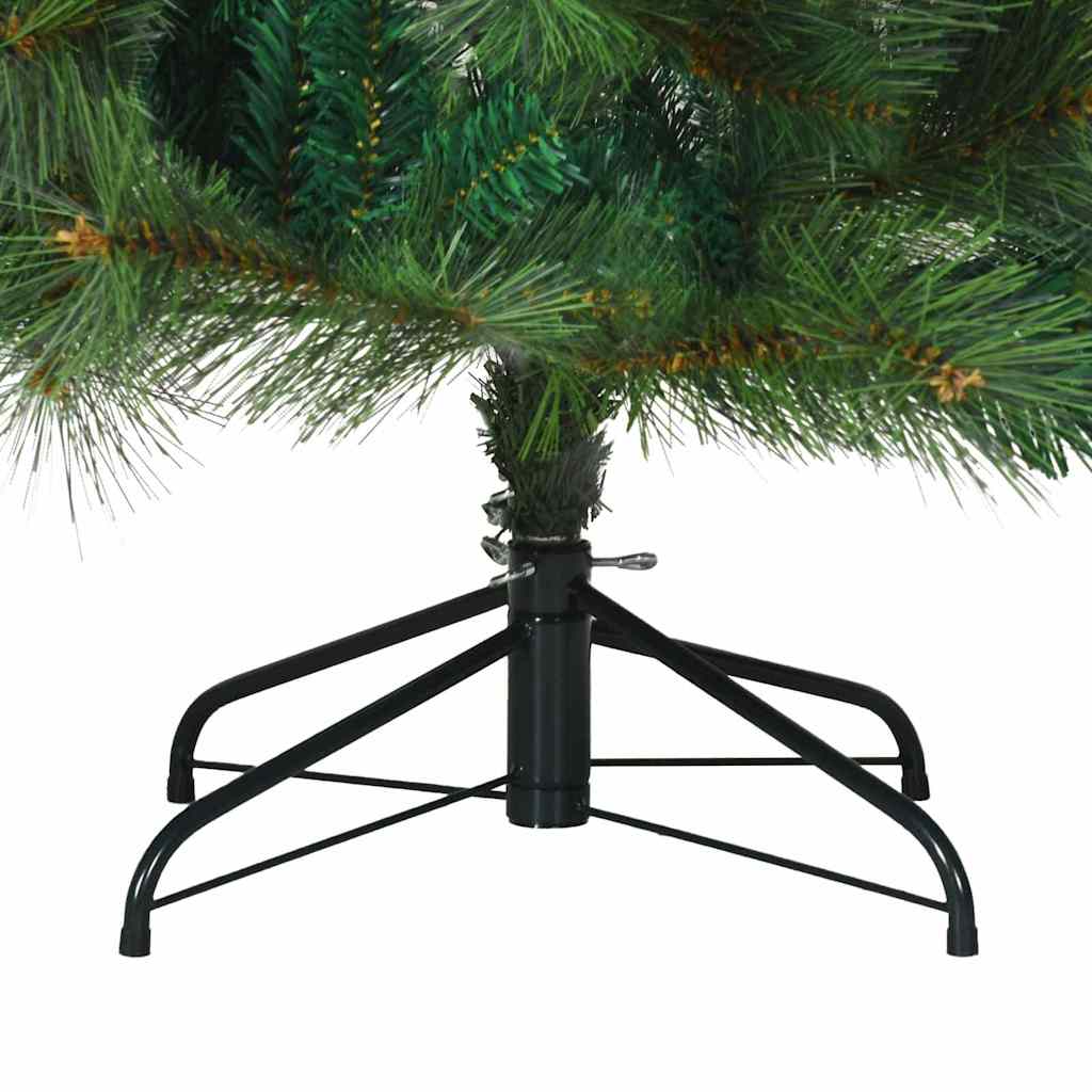 Umjetno božićno drvce s nogom Zelena 210 cm PVC, čelik