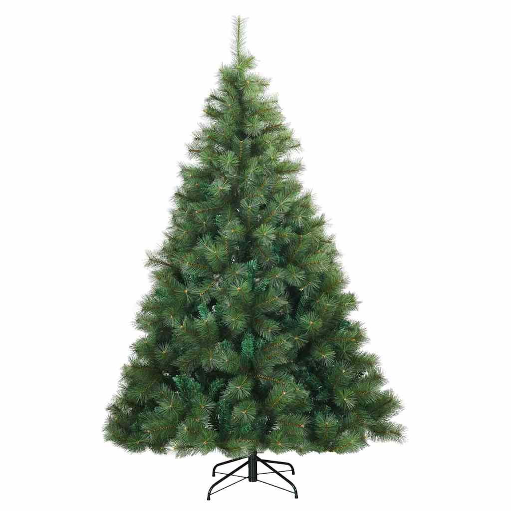 Umjetno božićno drvce s nogom Zelena 210 cm PVC, čelik