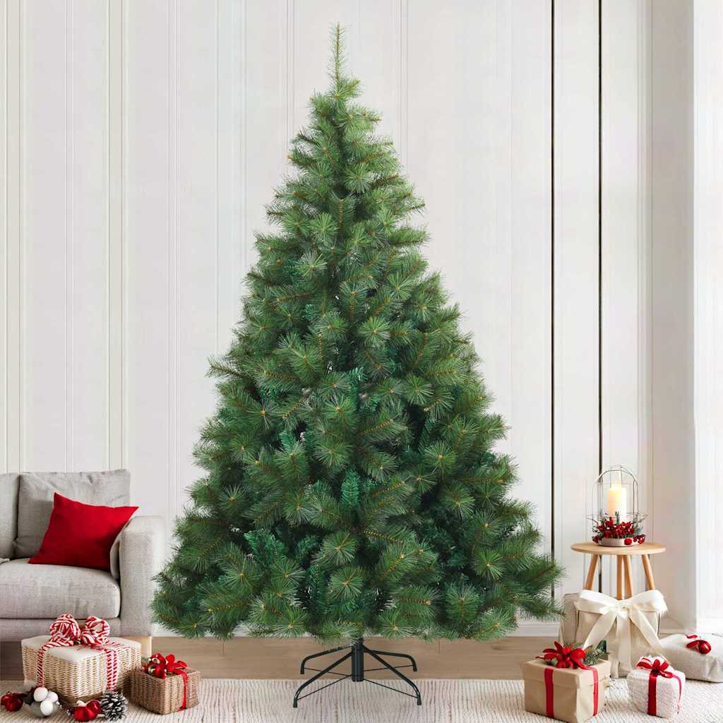 Umjetno božićno drvce s nogom Zelena 240 cm PVC, čelik